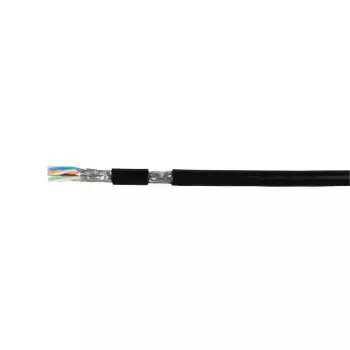 Tīkla kabelis EFB Elektronik Cat7 S/FTP (S-STP) 100 m Melns