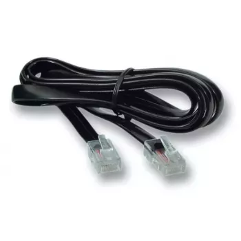 Telefona kabelis EFB Elektronik K2406SW.1, 1 m, RJ-12 uz RJ-45, Melns