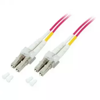 Šķiedru optikas dupleksā pārvada kabelis EFB Elektronik LC–LC 0,5 m OM4 50/125 µm violets