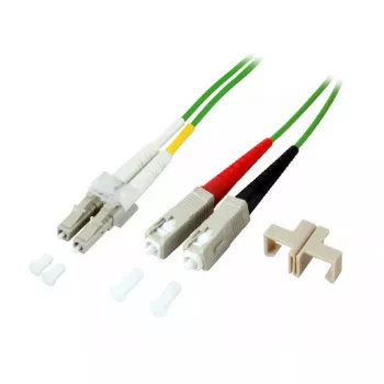 Šķiedru optikas kabelis EFB Elektronik O0323.1OM5 1 m 2x SC 2x LC Zaļš
