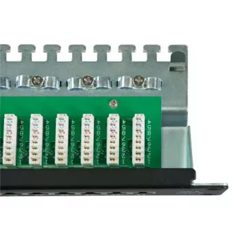 Patch Panel EFB Elektronik 37667SW.1M 24 portu RJ-45 1U melns