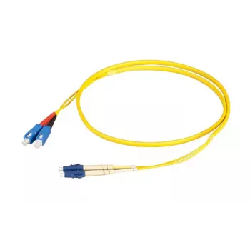 Šķiedru optikas kabelis EFB Elektronik O0360FT.15 — 15 m OS2, LC-SC, I-V(ZN) HH, 9 µm, pilns duplekss, dzeltens
