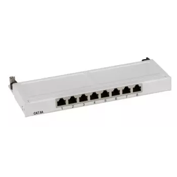 Patch Panel EFB Elektronik 37738.8 – 8 portu Cat.6A ekranēts mini paneļa modulis 0.5U