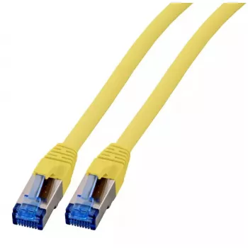 Tīkla kabelis EFB Elektronik K5525FGE.1,5 RJ-45 Cat6a 1,5 m Dzeltens