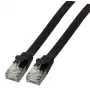 Tīkla vads EFB Elektronik K5547SW.0,25 RJ-45 Cat6a 0.25 m Melns