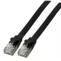 Tīkla kabelis EFB Elektronik K5547SW.0,5 RJ-45 Cat6a 0,5 m Melns