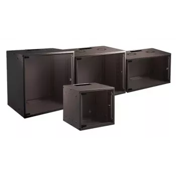 Sienas stiprinājuma skapis EFB Elektronik WGB-1915TS.60 – 15U, 535×600×707 mm, melns, 80 kg maks.