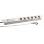 Pagarinātājs EFB Elektronik 691689K, 6 kontaktligzdas, 2 m, pelēks