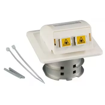 EFB Elektronik FTTH-OUTLET-SC-OM3 optiskās šķiedras sienas kontaktligzda, balta