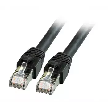 Tīkla kabelis EFB Elektronik RJ45 Patchkabel Cat8.1 7.5m Melns