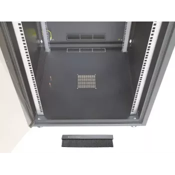 Brīvi stāvošs 19 inch skapis EFB Elektronik OFF-1868GR.V1RW, 15U, 600x800 mm, stikla durvis