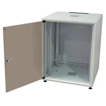 Brīvi stāvošs 19 inch skapis EFB Elektronik OFF-1868GR.V1RW, 15U, 600x800 mm, stikla durvis