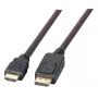 Video kabeļa adapteris EFB Elektronik K5561HQSW.5 — DisplayPort uz HDMI Type A, 5 m, Melns