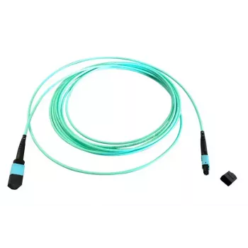 InfiniBand / optiskās šķiedras kabelis EFB Elektronik MTPF12MTPFOM3-2 — 2 m, OM3, MTP–MTP, 50 µm, Aqua
