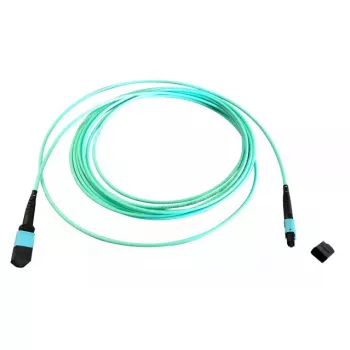 Šķiedru optikas MTP kabelis EFB Elektronik MTPF12MTPFOM3-7,5-A — 7,5 m, OM3, MTP–MTP, 50 µm, Aqua