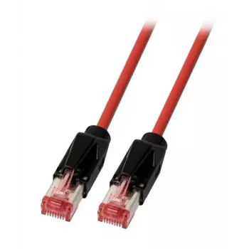 Tīkla kabelis EFB Elektronik K8048PUI40 — Cat6a S/FTP (S‑STP), RJ-45 uz RJ-45, 40 m, melns/sarkans