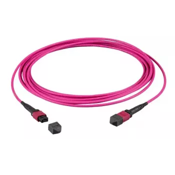 InfiniBand optiskā šķiedra kabelis EFB Elektronik MTPF48MTPFOM4-15-A — 15 m, OM4, MTP–MTP, 50 µm, violets