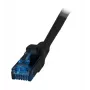 Tīkla kabelis EFB Elektronik K8109SW.3 — 3 m, Cat6a U/UTP, RJ-45 uz RJ-45, zeltīti kontakti, melns