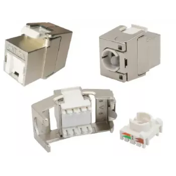 Keystone modulis EFB Elektronik E-20093, plakans, sudraba krāsā, RJ-45
