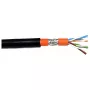 Tīkla kabelis EFB Elektronik 99733.100-CPR S/FTP Cat7 100m Melns
