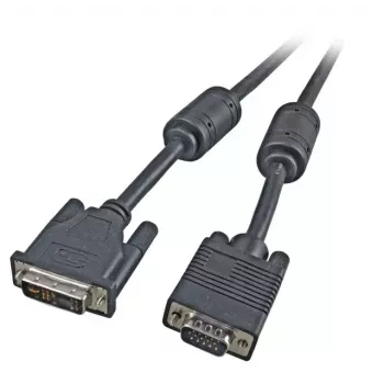 Video kabeļa adapteris EFB Elektronik K5436.2V2, DVI-A uz VGA (D-Sub), 2 m, melns