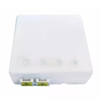 Sadales kārba tīklam EFB Elektronik FTTH-BOX-IN-6, plastmasas korpuss, 80×80×28 mm, balta