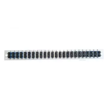 Priekšējais panelis EFB Elektronik SB-FP-24SC-D-V-OM4 — 1U stiprinājums, SC duplekss, OM3/OM4/OS2, pelēks