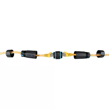 RJ45 Cat.6 IP68 savienotājs EFB Elektronik IP68DFKRJ45WP — ūdensnecaurlaidīgs Ethernet adapteris