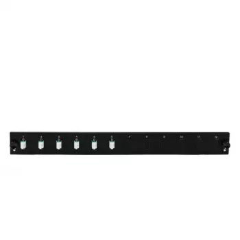 Pievienošanas paneļa aksesuārs EFB Elektronik SB-FP-6SC-S-OM3 — 19 inch 1U, 6x SC, OM3, 432×13×43.5 mm, pelēks