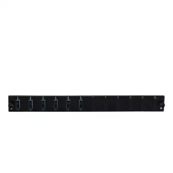 Piekļuves panelis EFB Elektronik SB-FP-S-6SC-D-V-OM4, 1U, 432×13×43.5 mm, melns