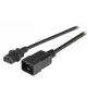 Strāvas kabelis EFB Elektronik EK531.3V2, 3 m, C20–C13, 250 V 10 A, melns