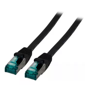 Tīkla kabelis EFB Elektronik MK6001.0,5B RJ-45 Cat6a 0,5m Melns