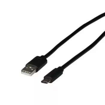 USB kabelis EFB Elektronik EBUSBC-USB20AK.1 USB 2.0 1 m USB-C USB-A Melns