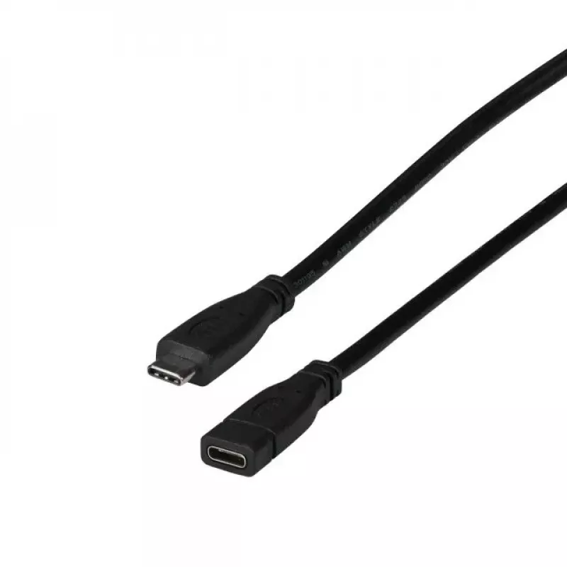 USB kabelis EFB Elektronik EBUSBC-USBC10GE.0,2 USB 3.2 Gen 2 0.2 m USB C Melns