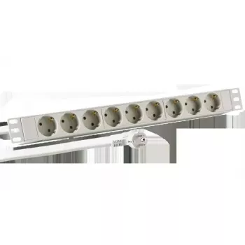 Pagarinātājs EFB Elektronik EK631DE.1GR — 2 m kabelis, 9 CEE kontaktligzdas, 16 A, iekštelpām, melns