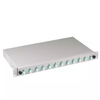 EFB Elektronik B71901L12OM3 šķiedru optikas adapteris LC Aqua Grey daudzmodu