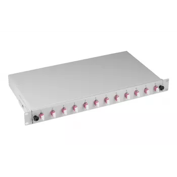 Patch panel EFB Elektronik B71901L48OM4 1U LC OM4 Pelēks