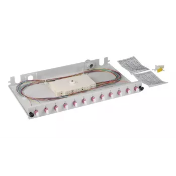 Patch panel EFB Elektronik BA71901L12OM4 1U LC OM4 Pelēks