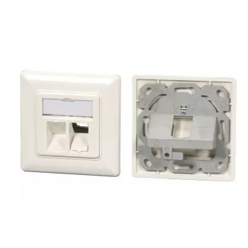 Kontaktligzda EFB Elektronik ET-25085V3 2 x RJ-45 Balta