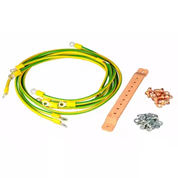 Zemējuma komplekts EFB Elektronik K3930V2N zaļš/dzeltens, varš/tērauds