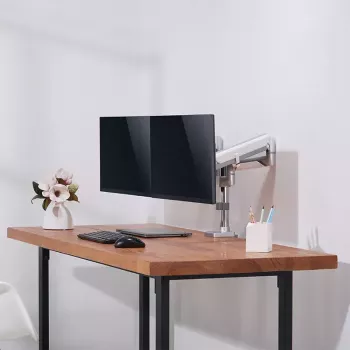 Monitoru stiprinājums LogiLink BP0089 32 collu galda sudrabs