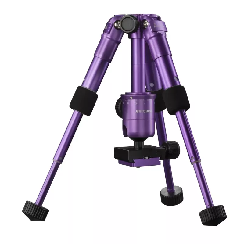 Mantona 21188 Kaleido Mini Statīvs Digitālajām un Film Kamerām, 3 Kājas, Purpura