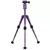 Mantona 21188 Kaleido Mini Statīvs Digitālajām un Film Kamerām, 3 Kājas, Purpura