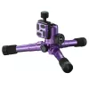 Mantona 21188 Kaleido Mini Statīvs Digitālajām un Film Kamerām, 3 Kājas, Purpura