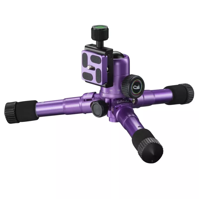 Mantona 21188 Kaleido Mini Statīvs Digitālajām un Film Kamerām, 3 Kājas, Purpura