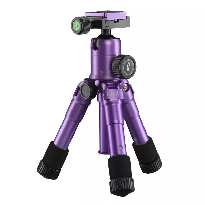 Mantona 21188 Kaleido Mini Statīvs Digitālajām un Film Kamerām, 3 Kājas, Purpura