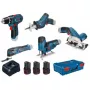 Bosch 0615A0017C 12V bezvadu 5 instrumentu komplekts ar XL-Boxx