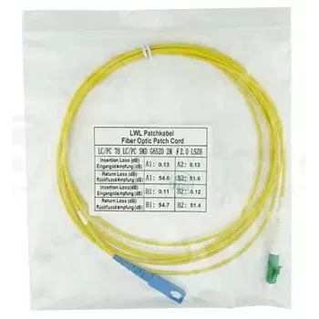 Optiskās šķiedras kabelis BlueOptics SFP2122BU3MX LC SC G.657.A1 3 m Dzeltens