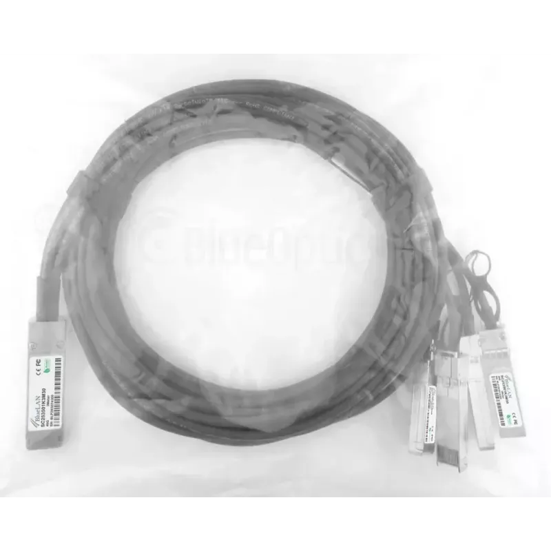 BlueOptics 40G-QSFP-4SFP-C-3M-BL InfiniBand optiskais kabelis 4xSFP+ 3m