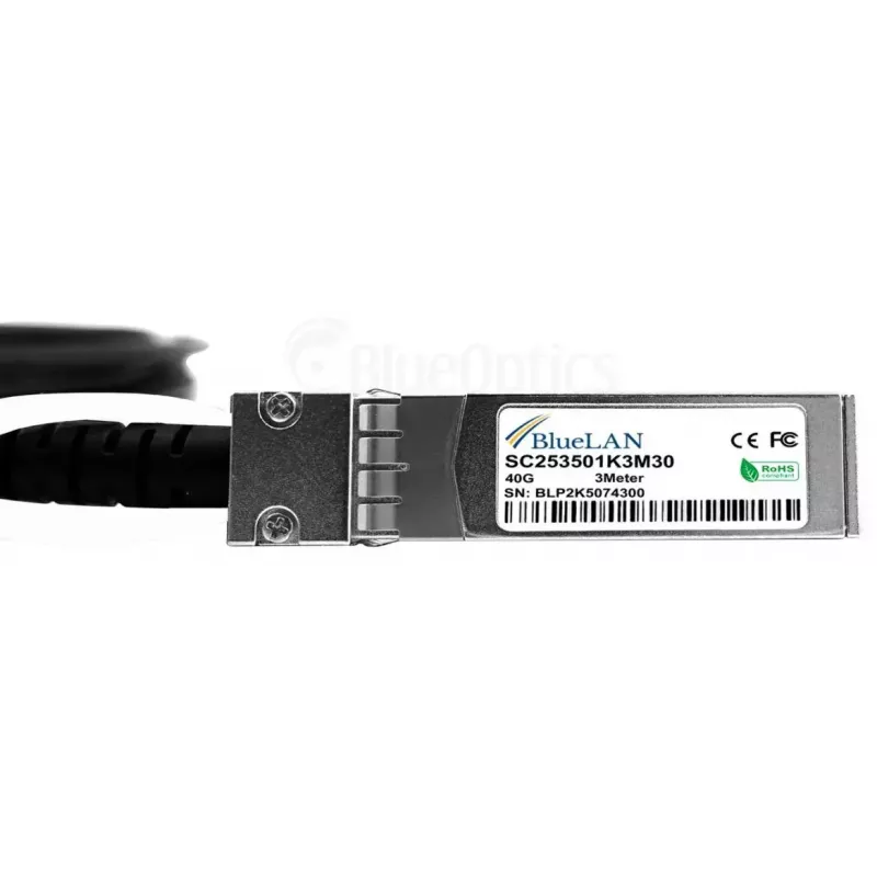 BlueOptics Q+BC0003-S+-BL InfiniBand/optiskais kabelis 3 m QSFP 4xSFP+